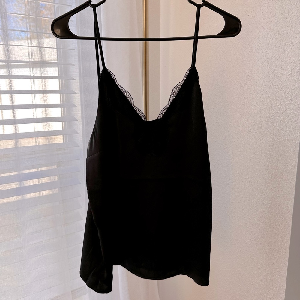 Satin and lace Express tank top